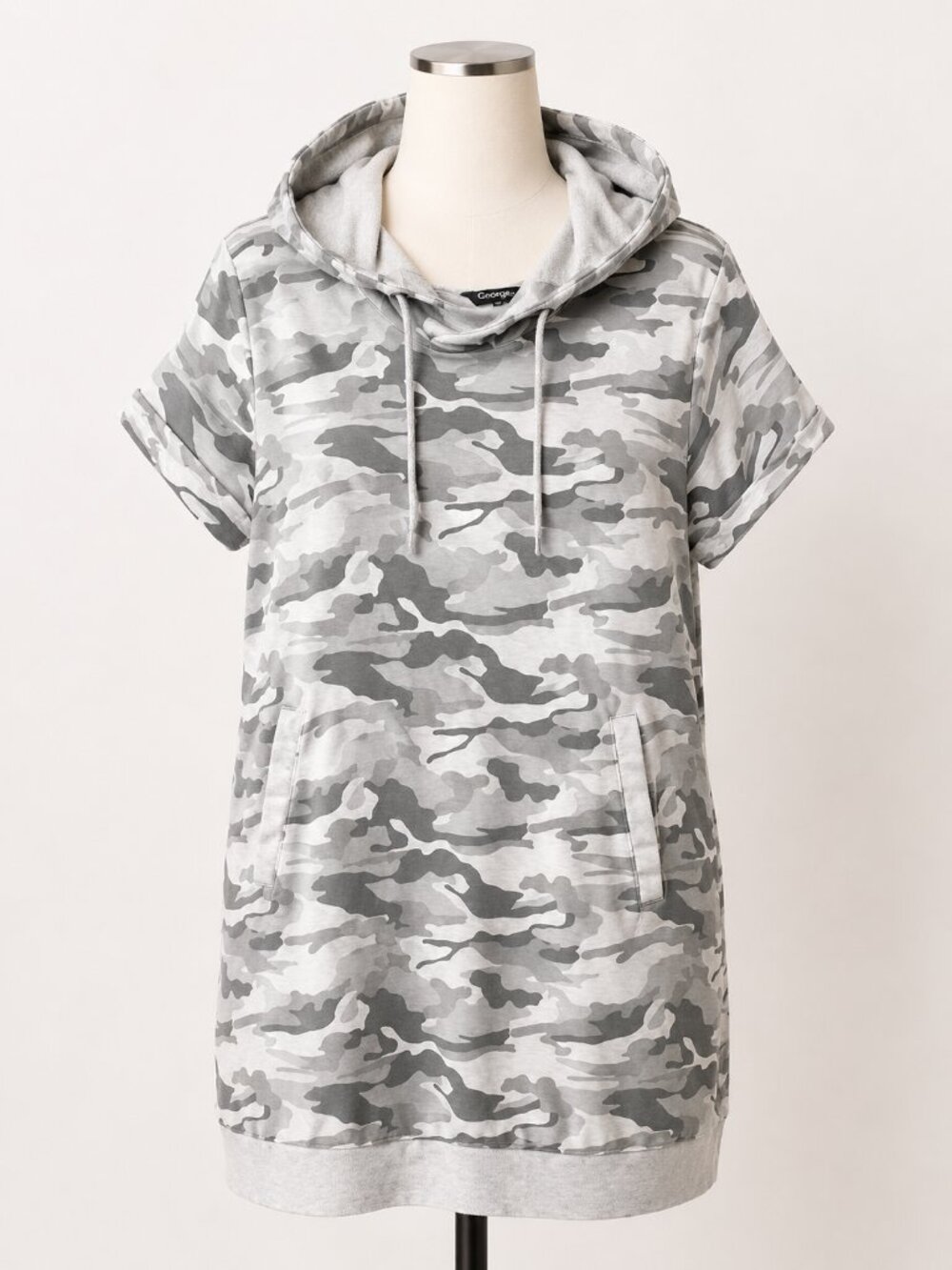 🤍 George Grey Camo Hoodie Dress – Size XL 🤍 Looks Brand New!
